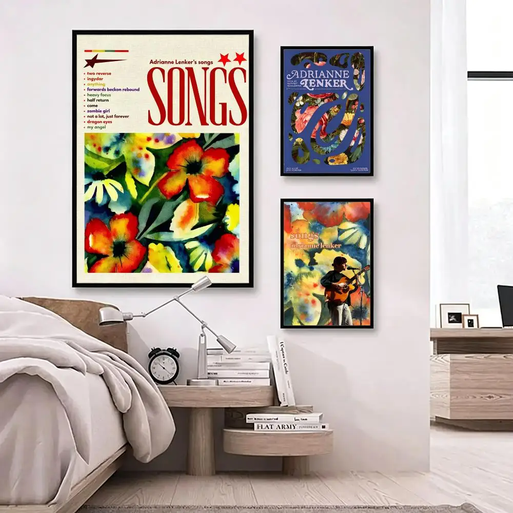music Adrianne Lenker Poster Poster HD Waterproof Self-adhesive Art Print Wall Decor for Bedroom Living Room Gift
