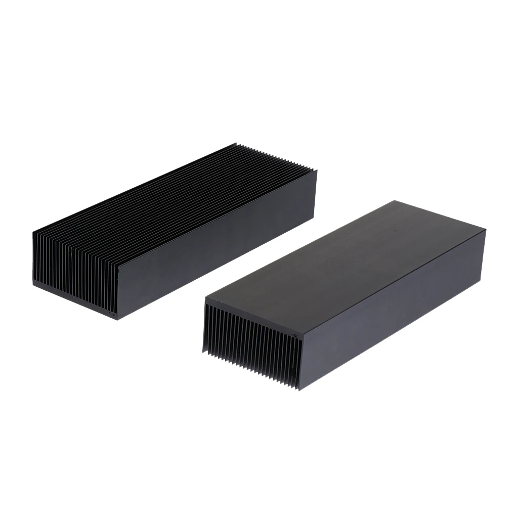 Aluminum Heat Sink Cooler Black Profile Enhanced Dissipation Module Fin for LED Chip 50W 100W