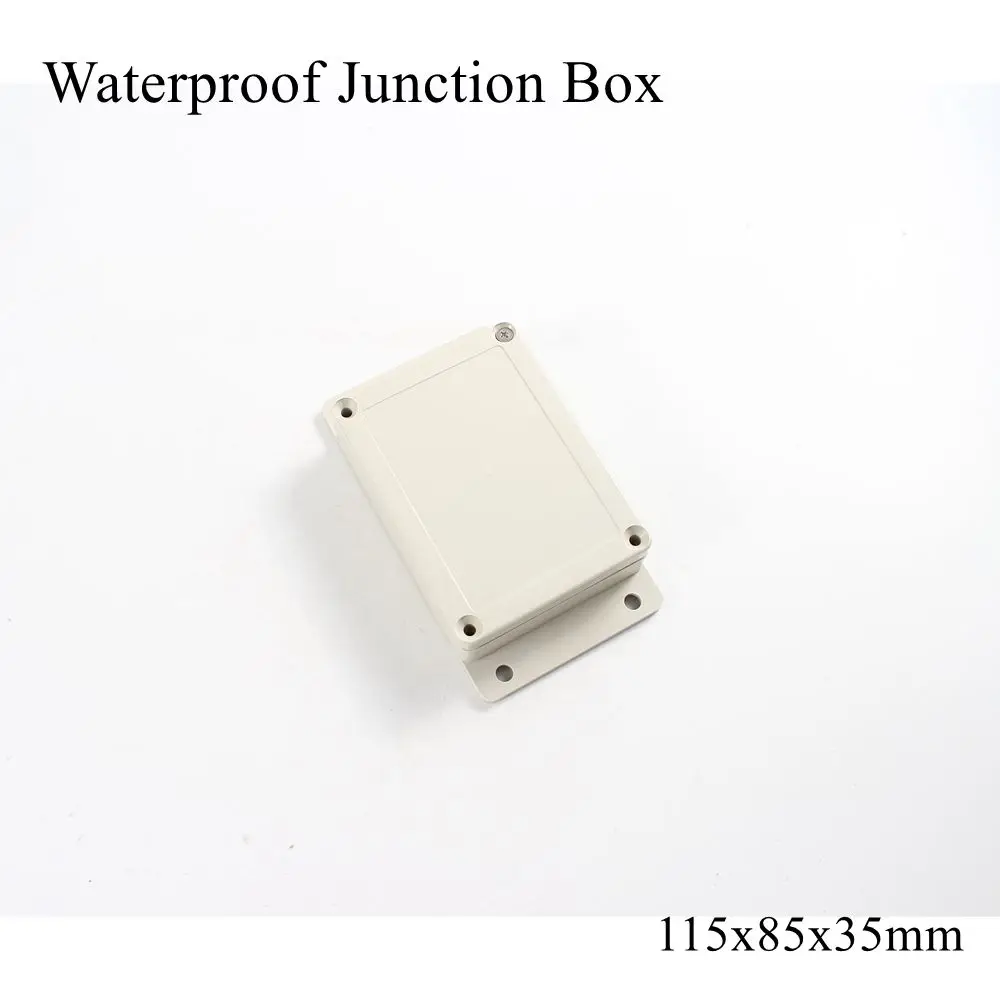 

115x85x35mm Junction Box IP65 ABS Waterproof Plastic Enclosure Cover Project Instrument Case Outdoor Cable Connection Electrical