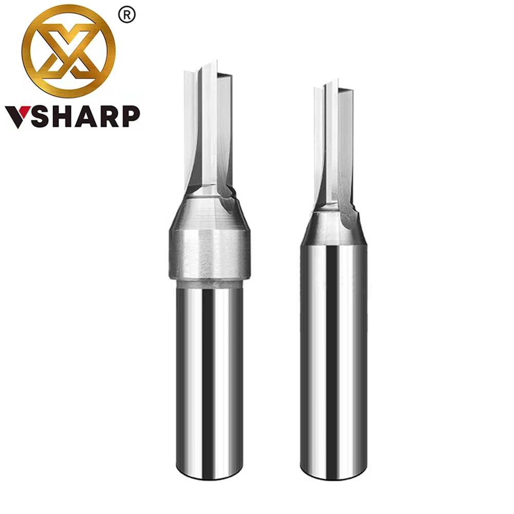 Imagem -04 - Vsharp Flautas Multifunções Tct Bit Reto Rápido Entalho Corte Carboneto Liga Carpintaria Roteador Bit para Madeira Mdf