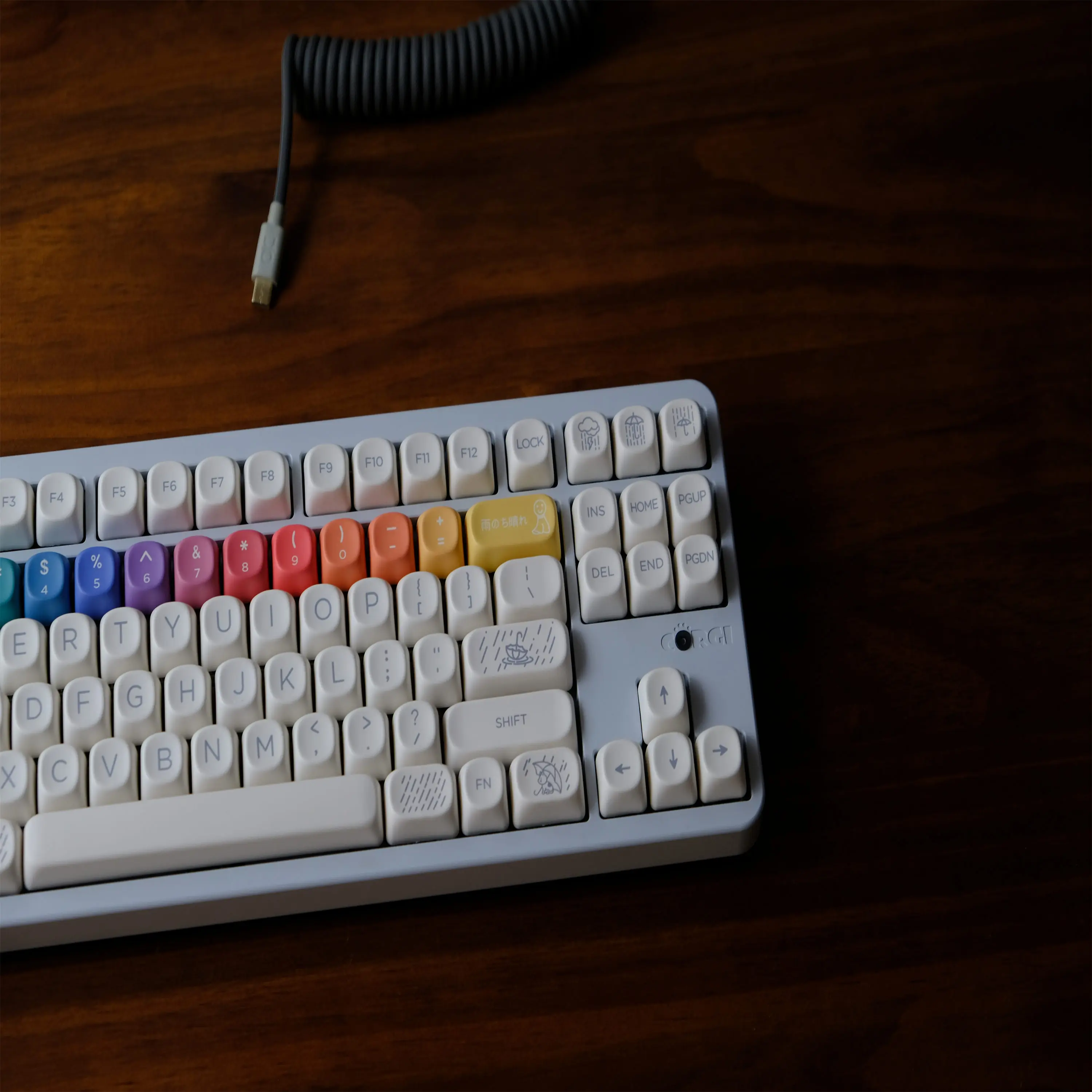 GMK After Rain Keycaps Set 126 Keys PBT Material MOA Profile for Fits MX Switch 61/64/68/75/84/87/98/104/108 Mechanical Keyboard