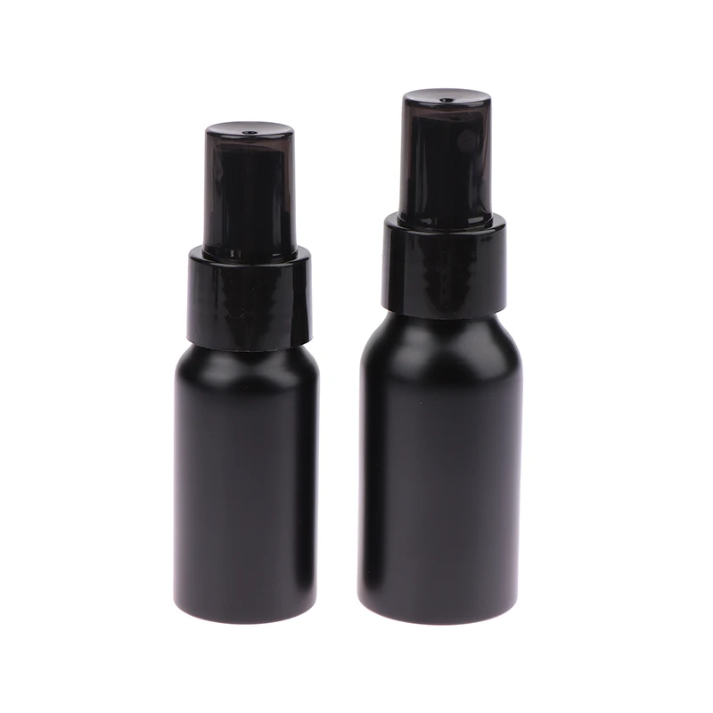 30ml 50ml 150ml ml tragbare Reise schwarz Aluminium leere Flasche Parfüm Sprüh flasche Kosmetik verpackungs behälter