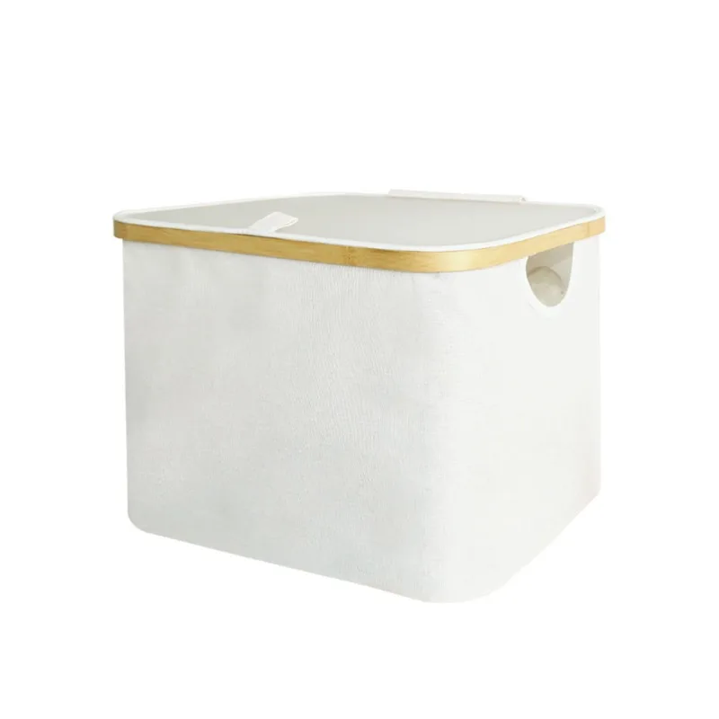 Storage basket Fabric foldable light luxury dirty clothes basket, toy clothing household storage box