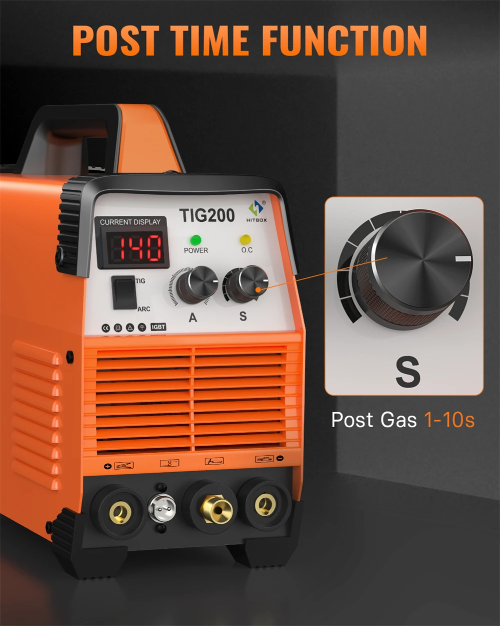 TIG Welder 200A HITBOX TIG200 3 in 1 HF TIG MMA ARC Stick IGBT Inverter Welding Machine Arc Force Hot Start Outdoor Home DIY