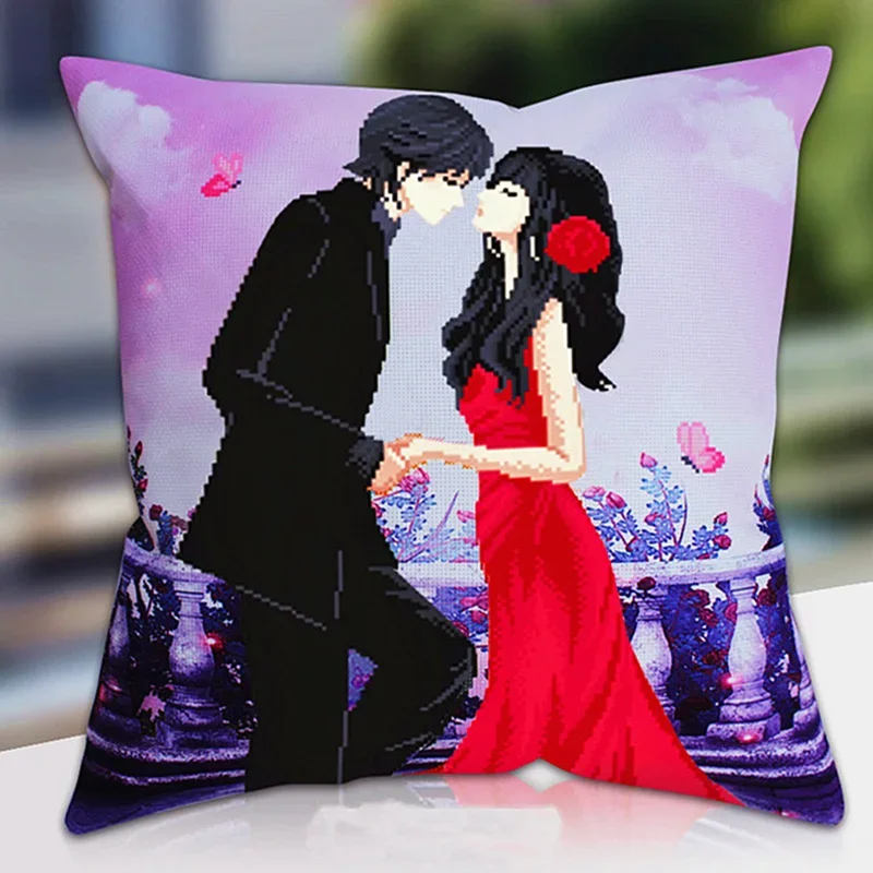 

DIY 5D печатный комплект подушек для вышивки крестиком, наборы для вышивания, рукоделия, счетные наборы, узоры, картины, аксессуары, ткань