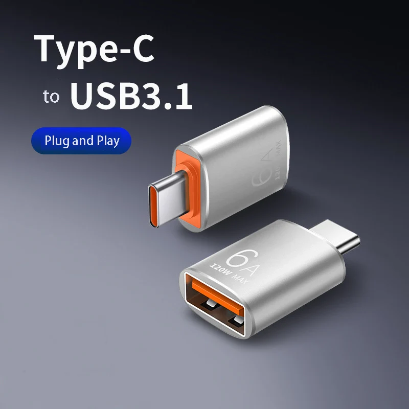 Convertisseur universel de type C vers USB3.1 OTG pour iPhone 15, adaptateur de charge PD, transfert de données sur disque, pour téléphone Android et tablette