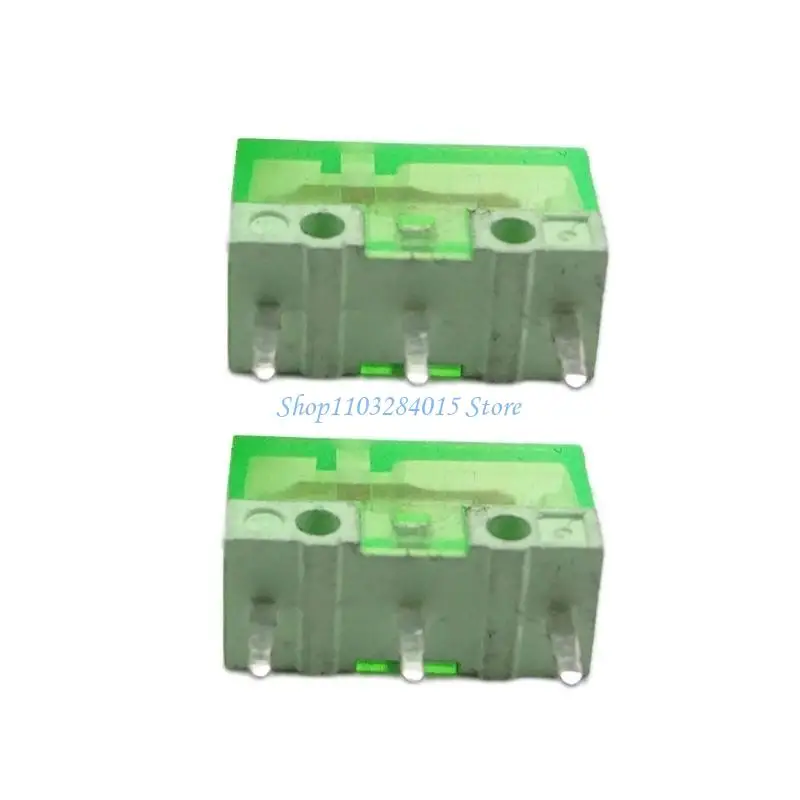 

R6FF 2 шт. новые микропереключатели для мыши HUANO, 120 миллионов кликов, микропереключатель жизни, 3 контакта