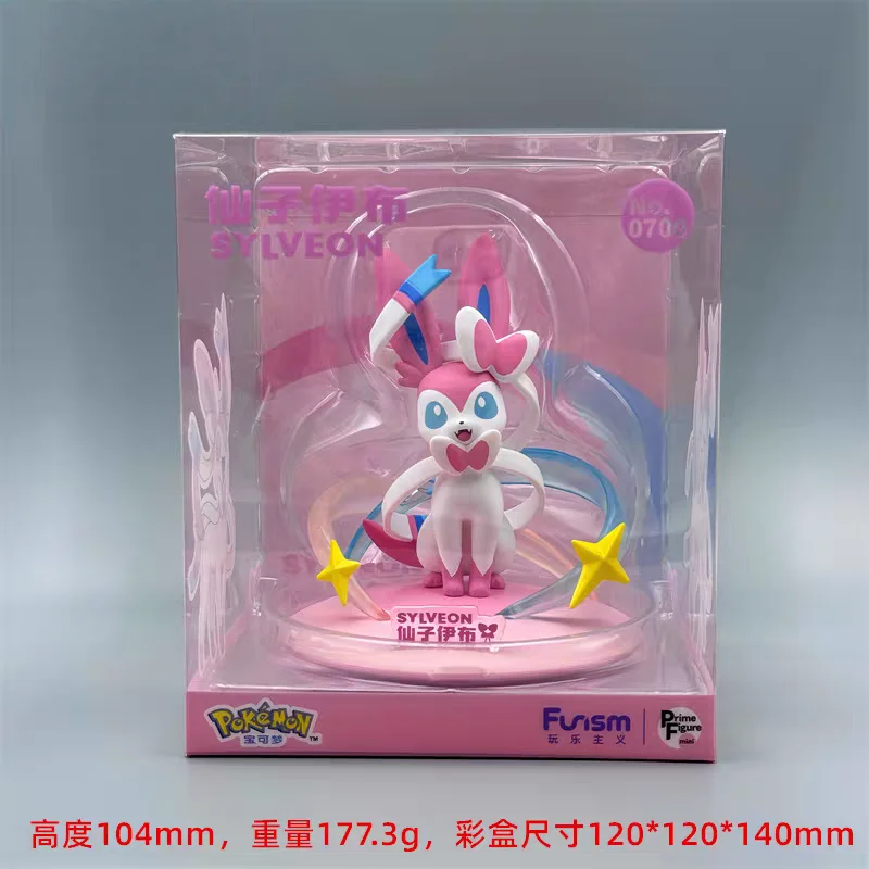 Original Funism×Pokemon Eevee Small Size Figures Model Sylveon Umbreon Glaceon Leafeon Collection Model Surprise Toys Figures