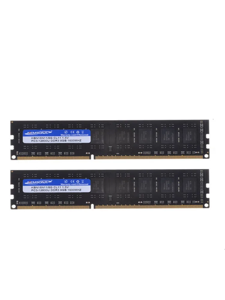 KEMBONA-PC3-12800 de doble canal DDR3, 16GB, 1600mhz, Kit de 2.2x 8GB, compatible con todos los disipadores de calor de la placa base, envío gratis