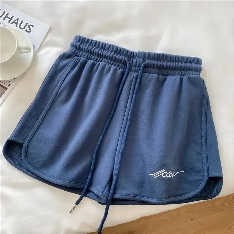 Trendy Simple Shorts Women Home Yoga Beach Pants High Waist Leisure Female Sports Shorts Indoor Outdoor Comfortable