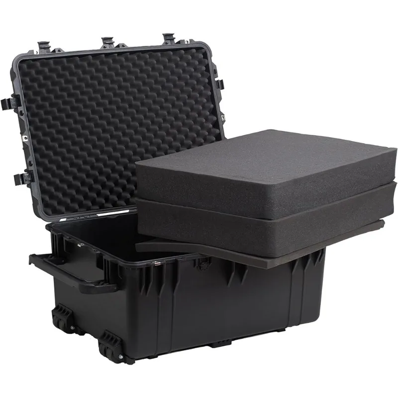Plastic toolbox 31 inch safety box photographic equipment waterproof tie rod