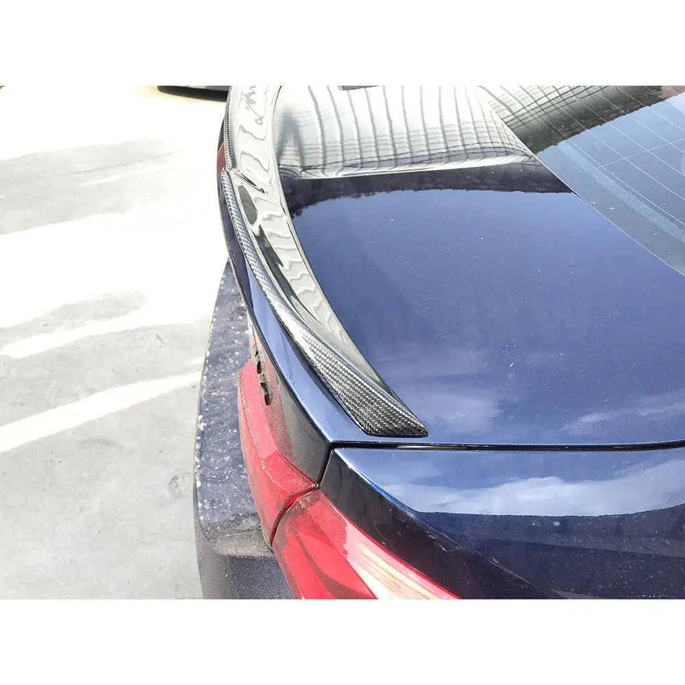 لسيارات BMW 2 Series F22 F87 M2 كوبيه 2014-2019 ألياف الكربون الخلفي الجذع بطة سبويلر الجناح الخلفي سبويلر الجناح