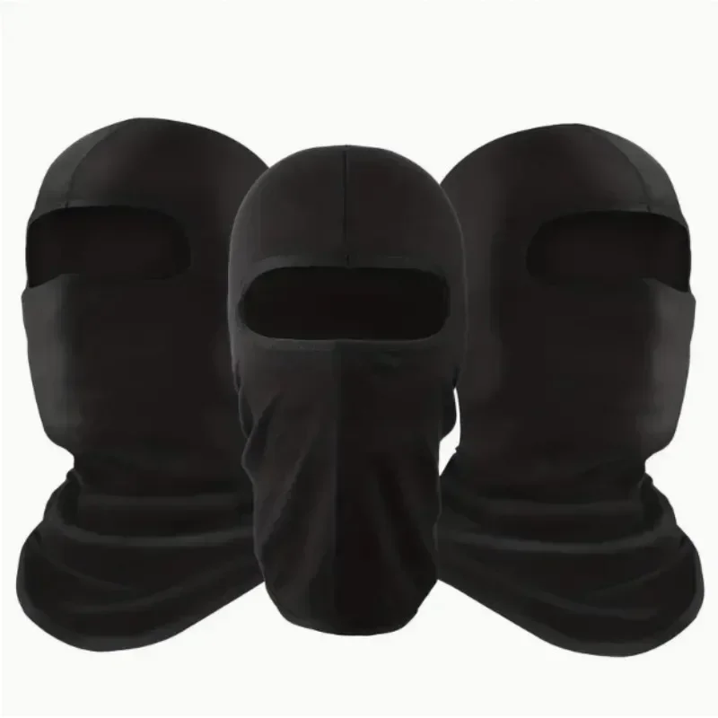 

Breathable Black Balaclava Mask Scarf UV Protection Summer Cooling for Bike Riding Motorcycle Skiing Beanie Hat