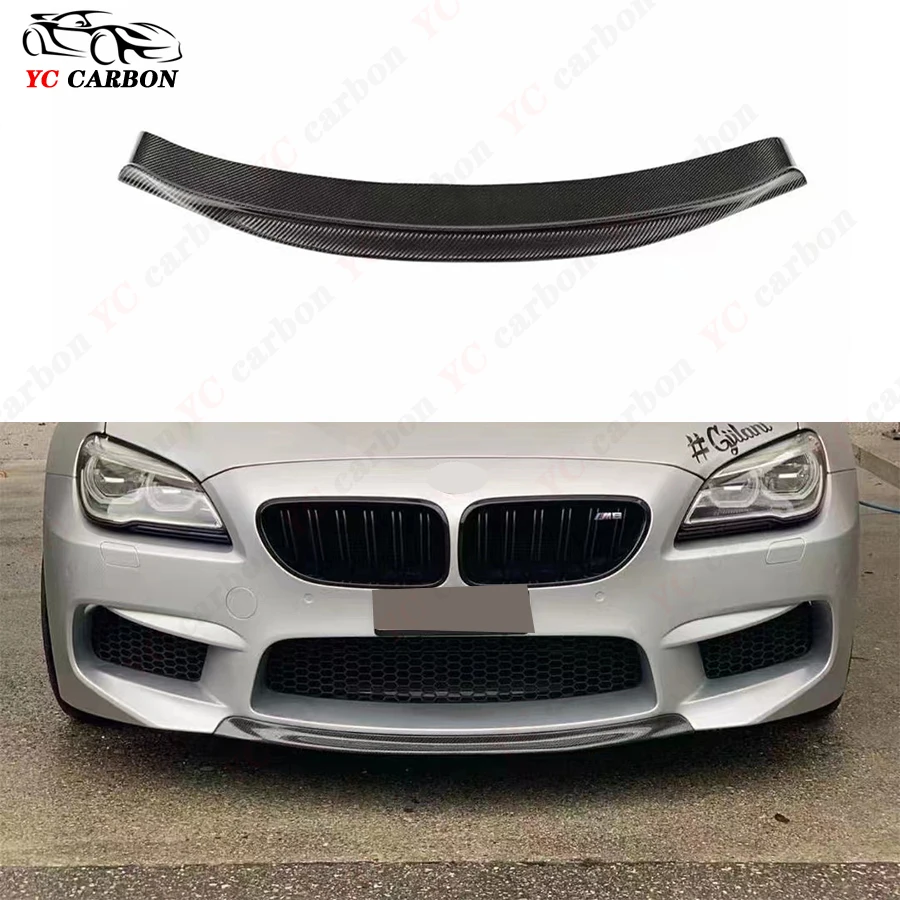 For BMW 6 Series F06 F12 F13 M6 2011-2018 High quality Carbon Fiber Front lip Bumper Lip Spoiler Front Chin Spoiler Car Styling