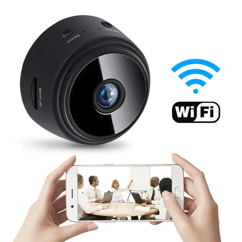 1080P Smart Video Camera Multifunctional Surveillance Camera Night Vision Motion Detection 360 Degree Bracket Household Security