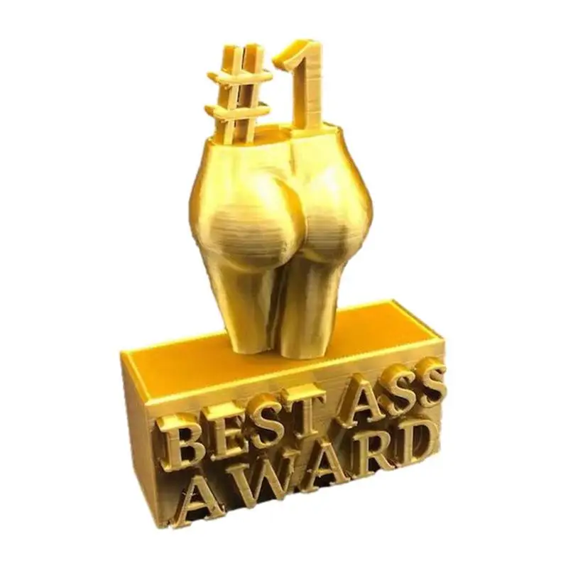 Trophy Ornament Best Ass Gold Resin Trophy Ornament No Deforming Decorative Home Ornaments Creative for Bedroom Living Room