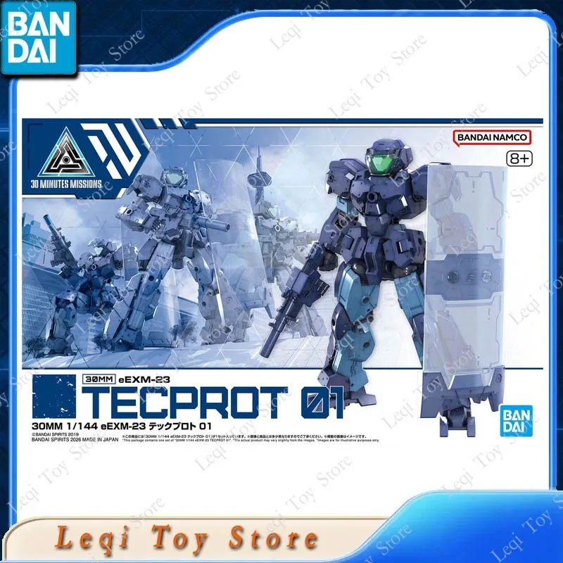 

Bandai Original Genuine 30MM 1/144 eEXM-23 TECPROT 01 Action Anime Figures Toys Boys Girls Kids Gift Assembly Model Ornaments