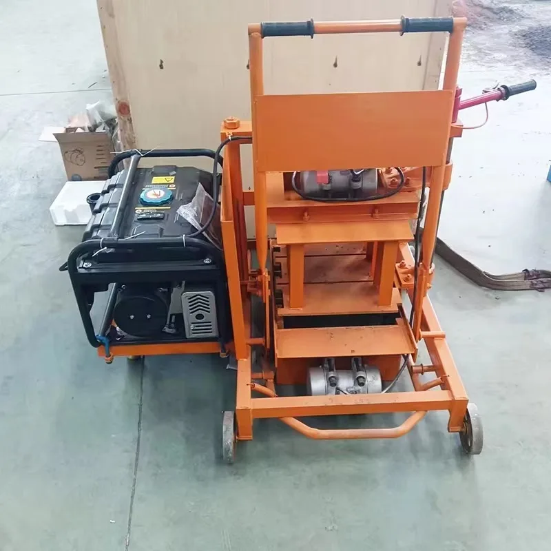 Manual Semi Automatic Interlocking Paver Hollow Cement Concrete Block Making Machine for Concrete Block