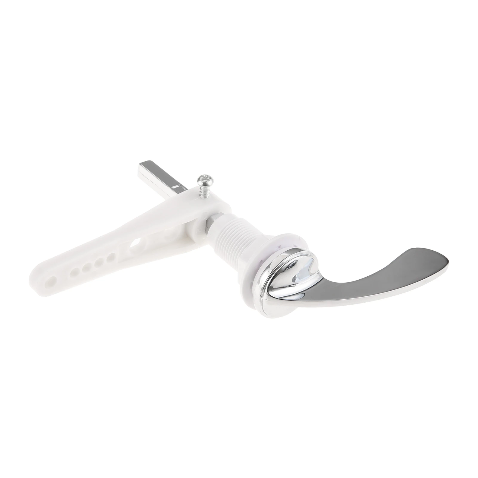 1PC Adjustable Arm Toilet Flush Handle Replacement For Household Shared Bathroom Fits Mounting Holes Roughly 19–35mm Zinc Alloy
