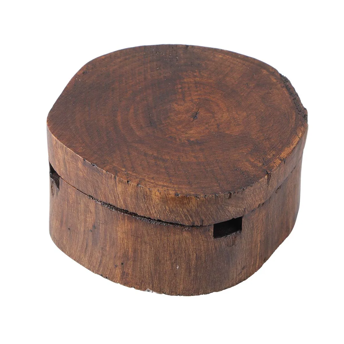 

4 Inches Solid Wood Ashtray Creative Cigarette Ash Tray For Home Bar Cafe Hotel Decor Vintage Smoking Ornament Desktop Art