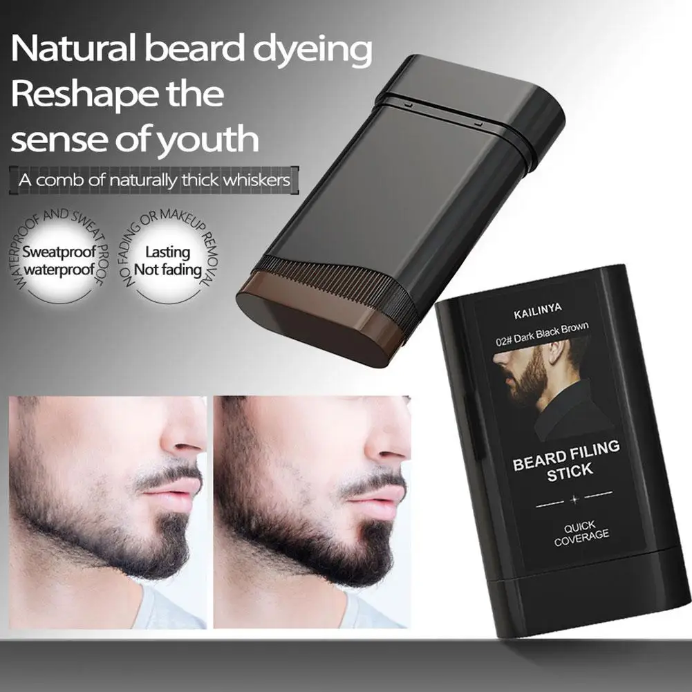 

Quick Touch-Up Haar Stok Baard Kleur Stok Draagbare Tijdelijke Snelle Dekking Haar Pen Instant Dye Stick Kam