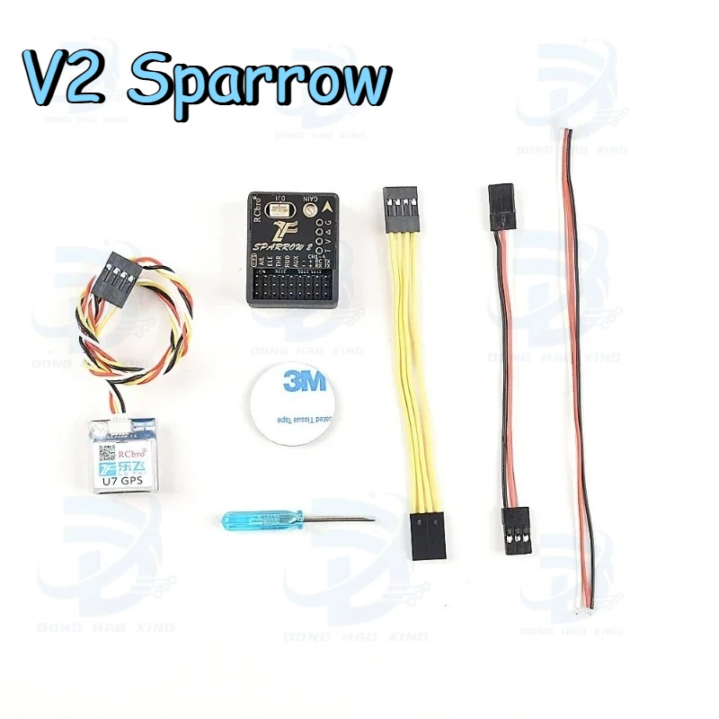 1pcs for V2 Sparrow 6-Axis Return Home Stabilization with GPS Module Gyroscope Flight Controller for Air Unit Airplanes
