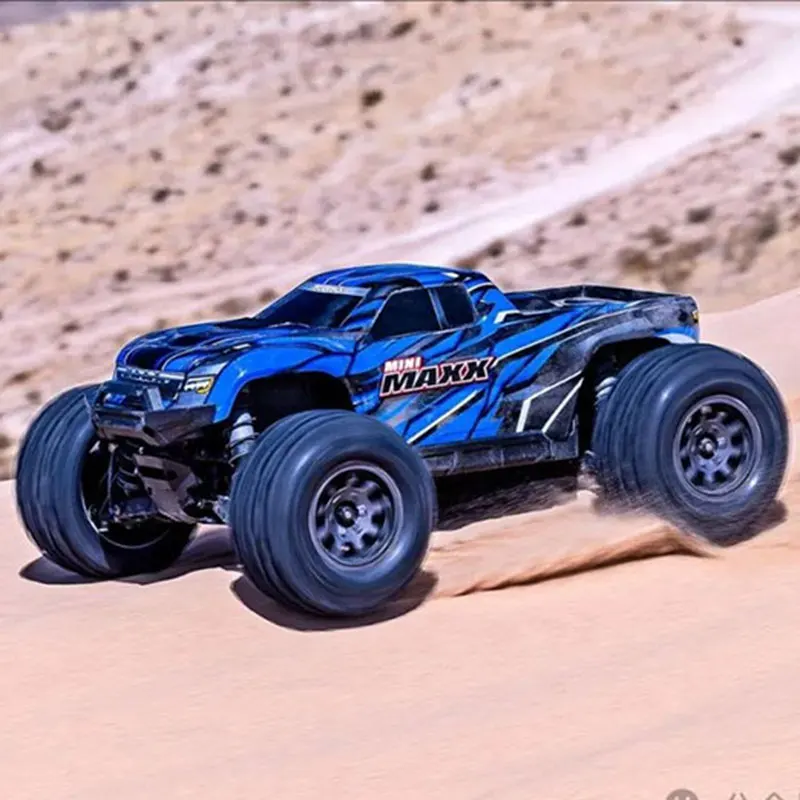 Traxxas التحكم عن بعد سيارة كهربائية Mini Maxx 4WD X على الطرق الوعرة 107154-1 لعبة سيارة RC صغيرة للأولاد هدية عيد ميلاد