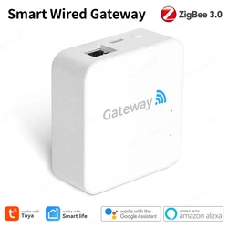 Tuya Smart Life ZigBee 3.0 Wired Gateway Hub APP Voice Control Smart Home Bridge House Automation Works with Alexa Google