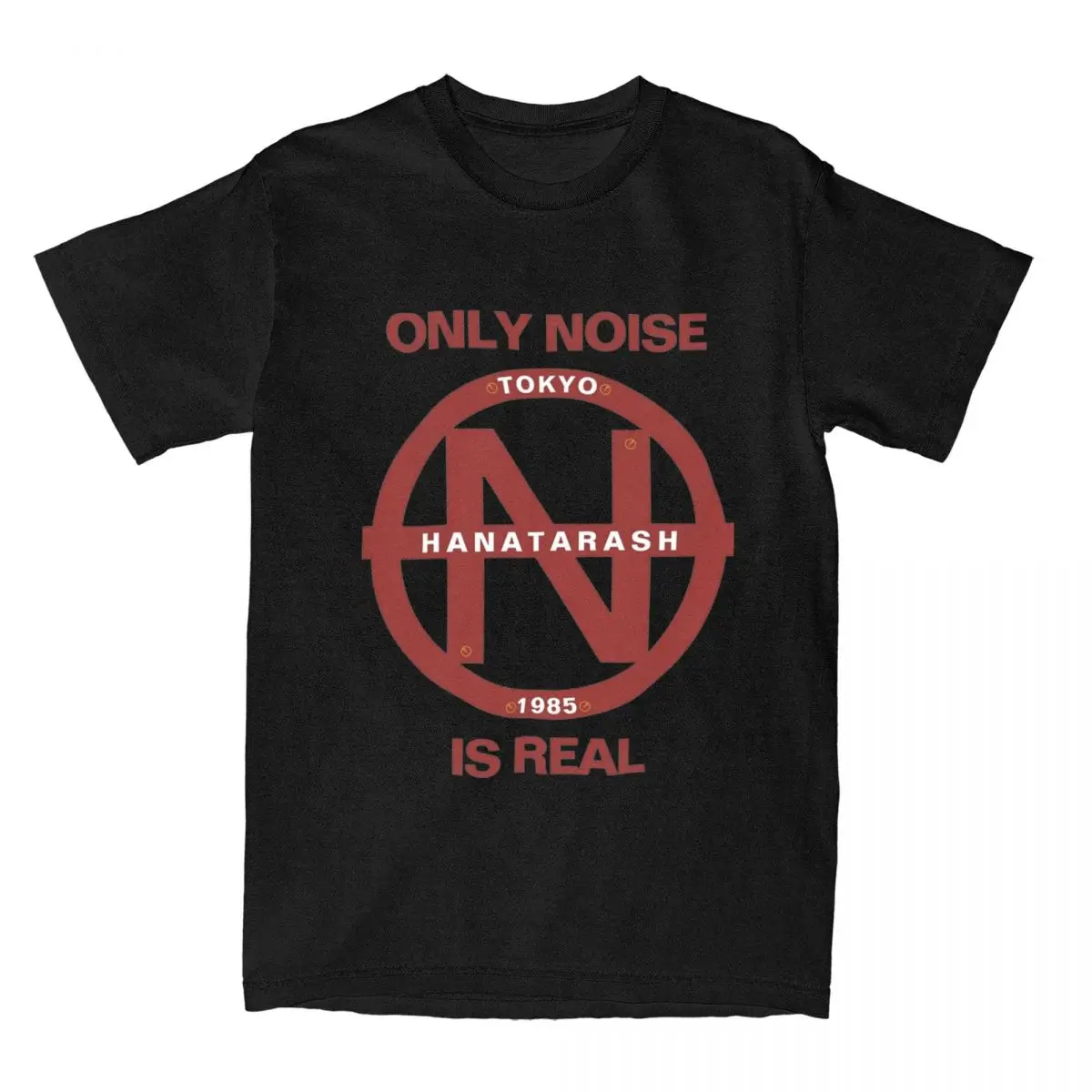 Novelty Band Hanatarash Gerogerigegege Only Noise Is Real T-Shirts for Men Women 100% Cotton Tee Shirt Summer Tops