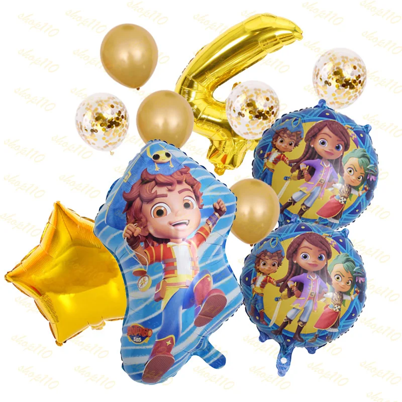 

Santiago Pirate Balloon Baby Shower Activity Decor Kid Gift Contest Boy Adventure Game Birthday Party Decoration Supplies