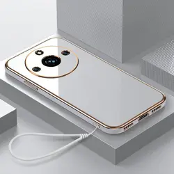 For Realme 11 Pro Case Luxury Square Plating Realme 11 Pro Plus Narzo 60 Pro Phone Case ShockProof Silicone Back Cover Fundas