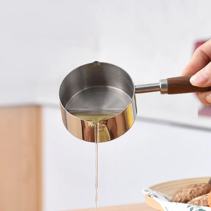 Mini Hot Oil Pan 304 Stainless Steel Frying Pan Household Boiled Eggs Hot Chocolate Hot Milk Pot Household Multi-purpose Pot