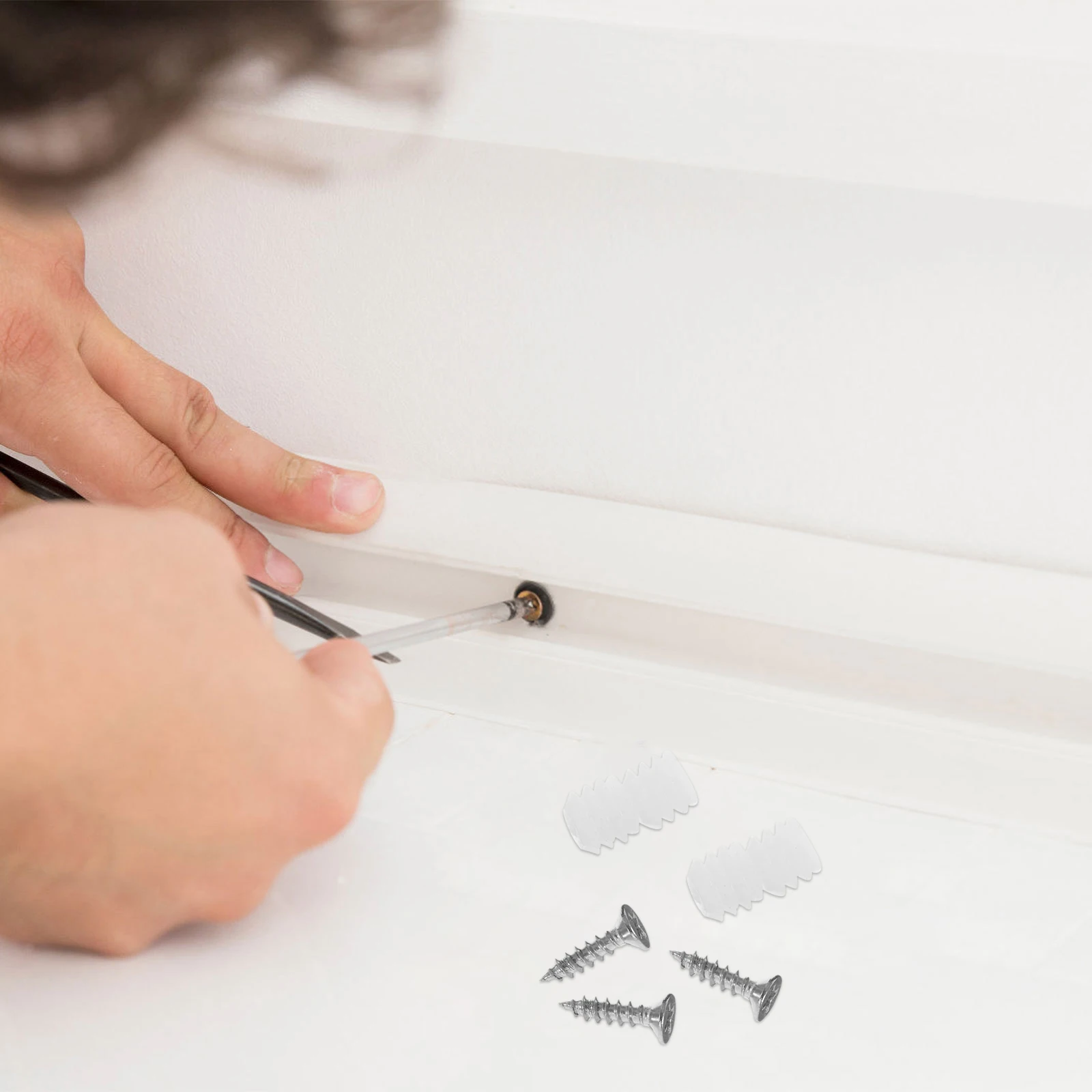 

200pcs Pre Cabinet Dowel Inserts Bedside Table Repair Hardware Self Tapping Screws Shelf Support Metal Hinge Fasteners