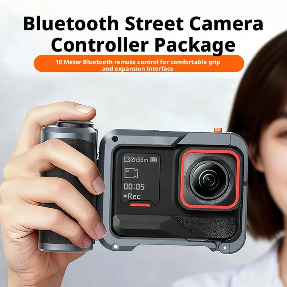 

Комплект уличной ручки для Insta360 Ace Pro 2, быстросъемное крепление для кроличьей клетки, уличная ручка, держатель для камеры Vlog, комбинированный для Insta