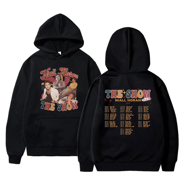 

Singer Niall Horan The Show 2024 Live on Tour Print Hoodie Male Vintage Sweatshirt Men Women Hip Hop Casual Oversized Hoodies