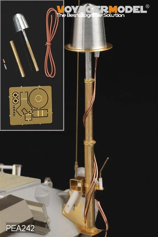 Voyager Model Photo Etched Part PEA242 Modern US LAV-25 ECM Antenna Set (Pole Telescopic) (GP)