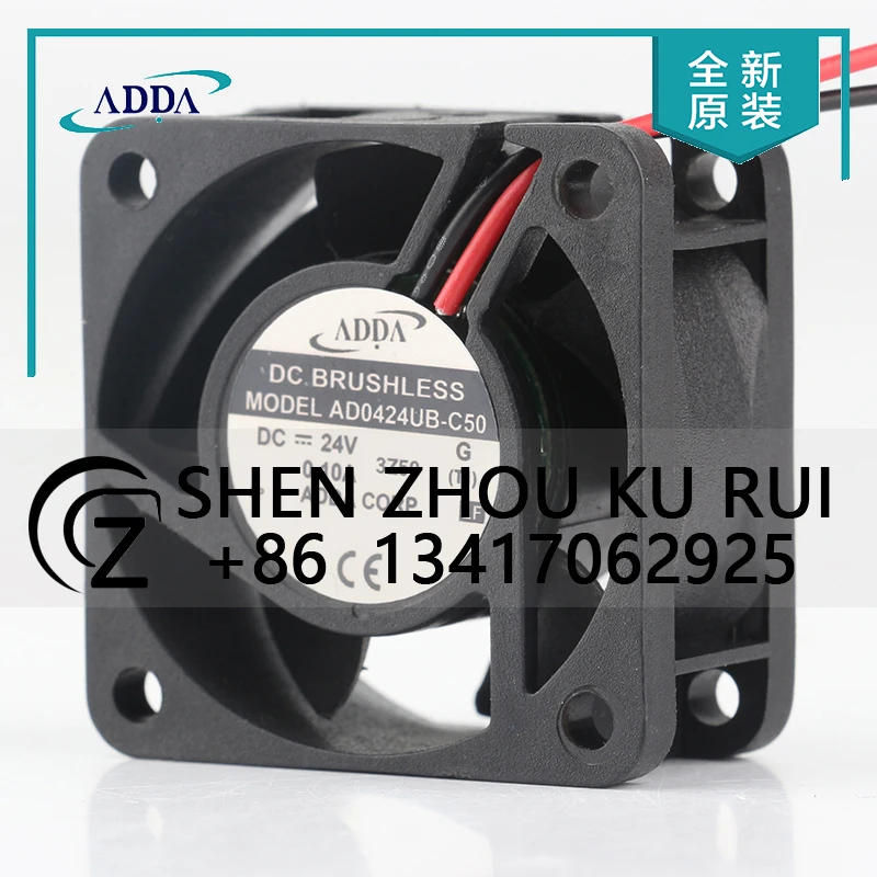 Original ADDA 12V 48V DC24V 0.10A AC EC 4020 40X40X20MM 4CM Double ball bearing frequency converter Mute AD0424UB-C50 coolingfan