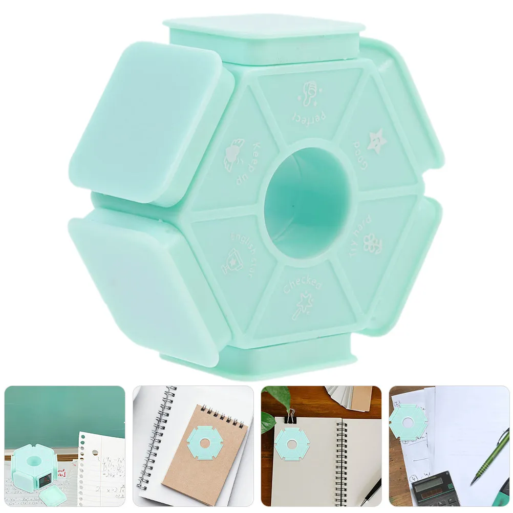 Tampon multi-faces pour enseignants, tampon de commentaires multi-faces, tampon de remarques multifonctionnel pour les devoirs, fournitures de classe pour les enseignants