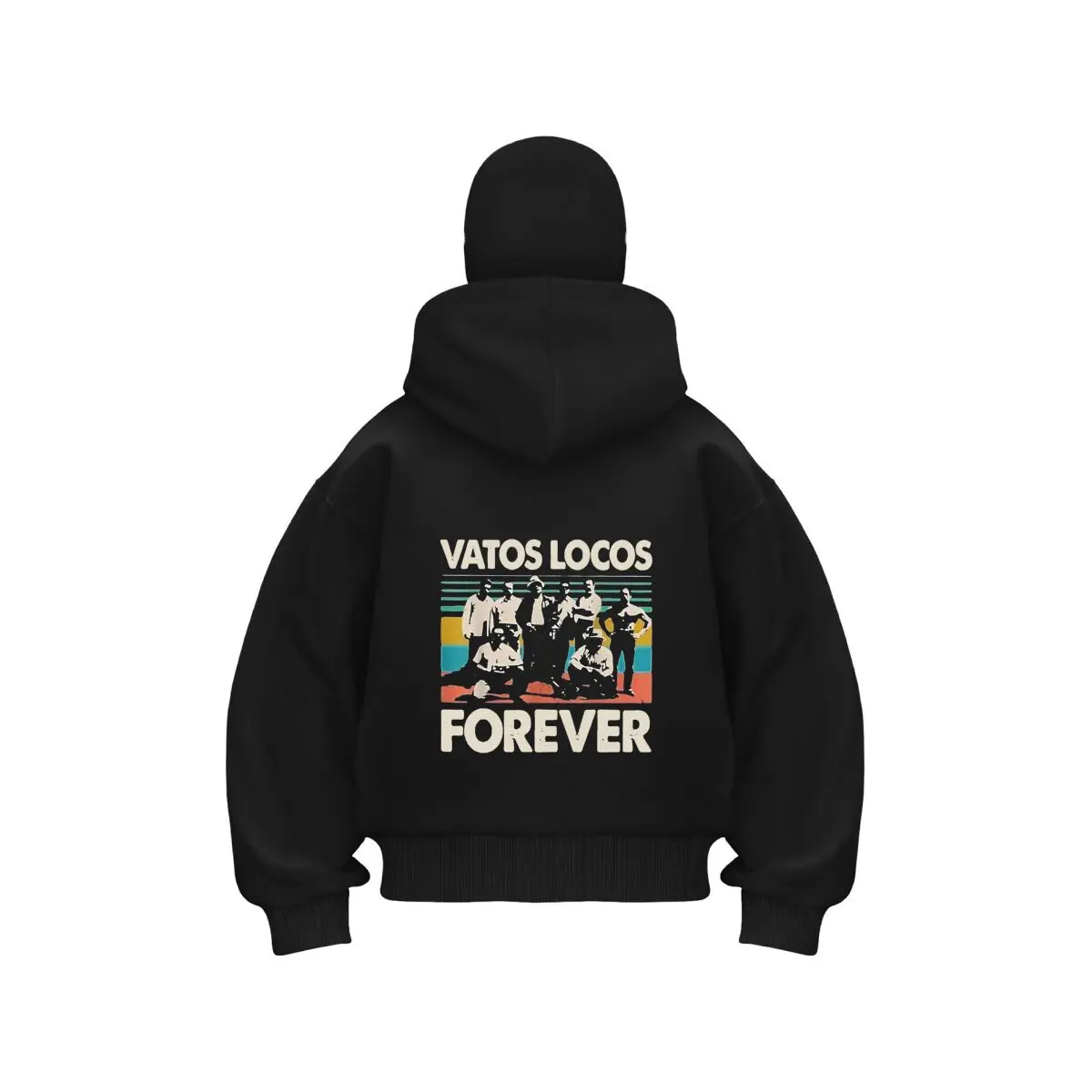 

Vatos Locos Forever Ретро Арт Дизайн Мужская Балаклава Толстовка на молнии Теплая зимняя уличная повседневная толстовка