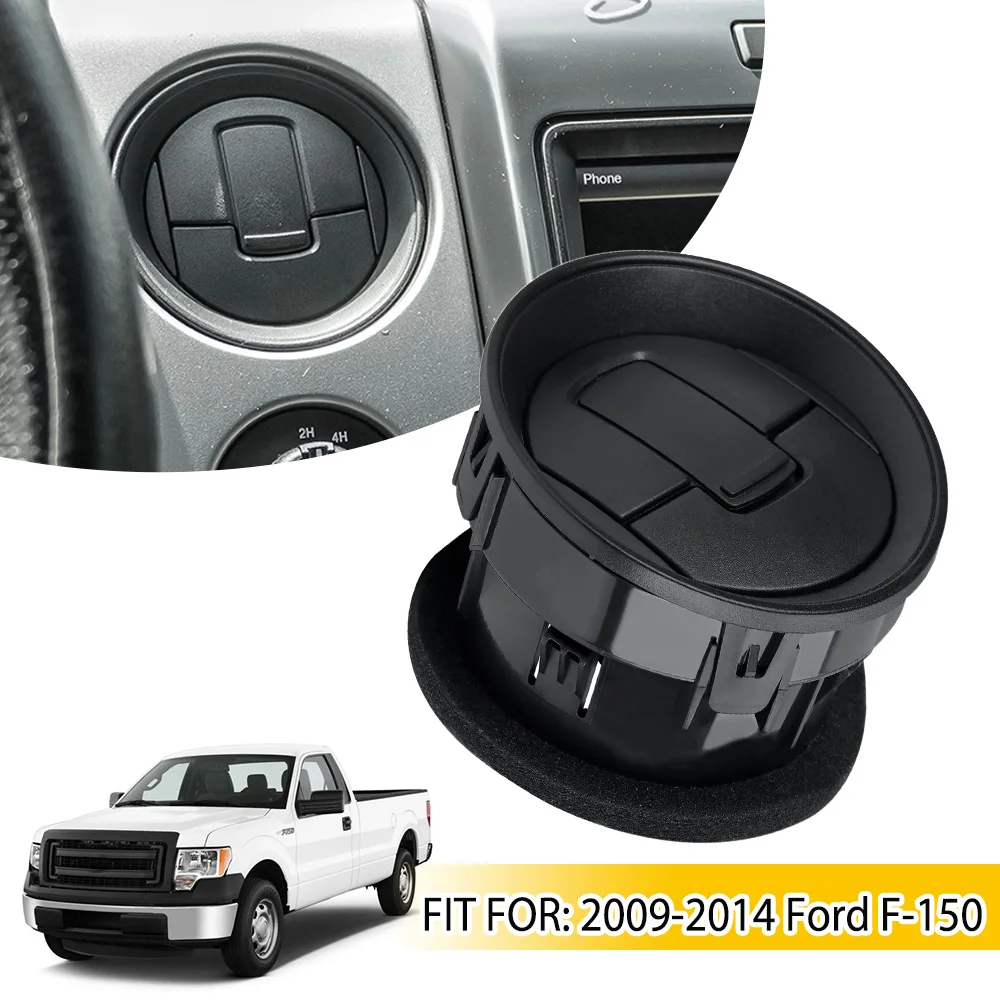 Dashboard Air Vent Outlet Fit For Ford F150 2009 2010 2011 2012 2013 2014 Dashboard Louver AC Heater Louvre Air Vent Chrome