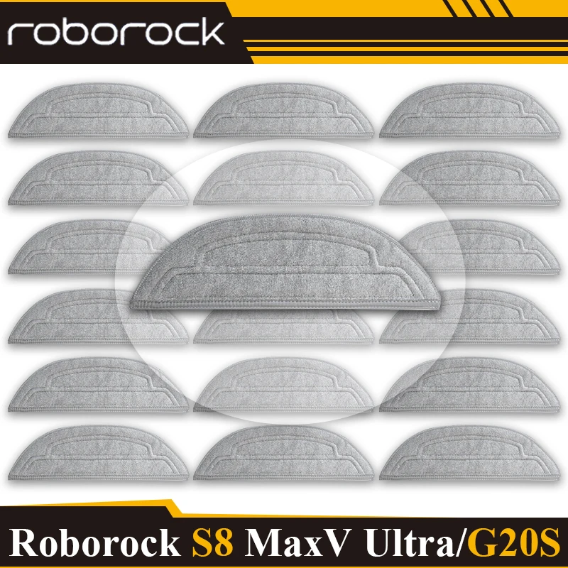 For Roborock S8 MaxV Ultra Vacuum Replacement Cloth Washable Mop Cleaner Mop Pads Replacement Parts