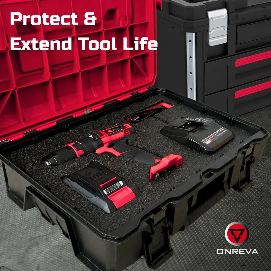 Tool Box Foam 3Pack 20x16x2 inch, Foam Inserts for Cases, Polyethylene Storage Sheets for Toolbox Hard Case, Tool Shadow Insert,