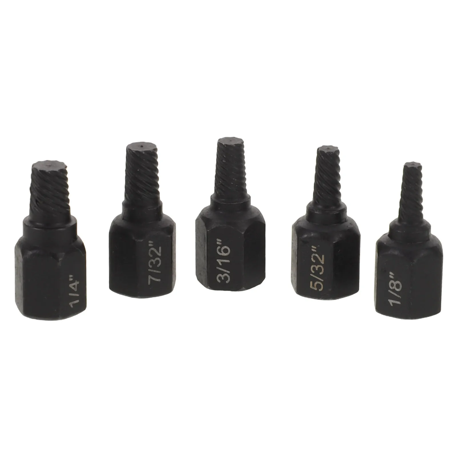 5 قطعة مجموعة النازع الترباس متعددة سبلاين دوامة الناي لإزالة المسمار كسر جردت الثقيلة الكربون الصلب المسمار التالف #1