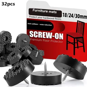Weiche Gummi -Laufbänder für Möbel, Couchtisch, Sofa, erhöhter Höhe der Höhenstuhl, Anti -LIDEN, 32 PCS 8 Hauptverkäufe erhöhen mobile Füße - №4
