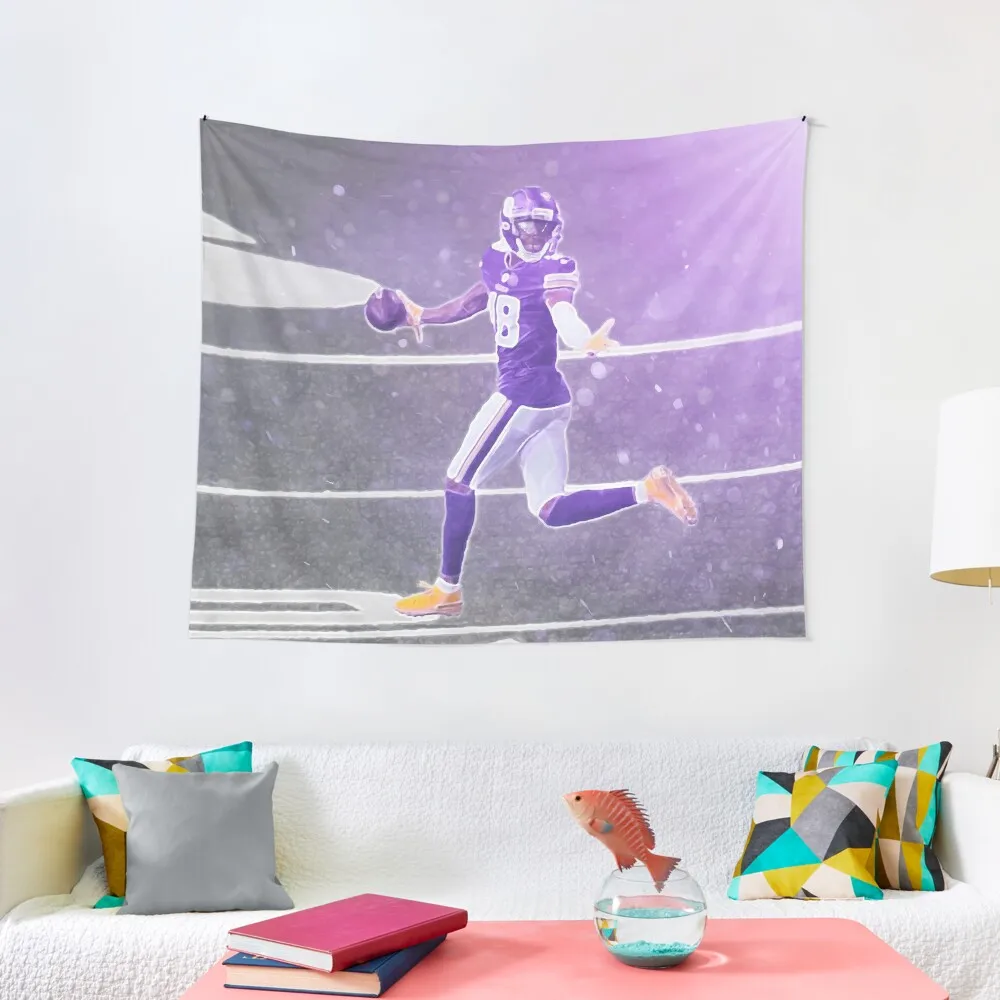 

Justin Jefferson Illustration Tapestry House Decorations Room Aesthetic Decor Wall Hanging Wall Tapestry