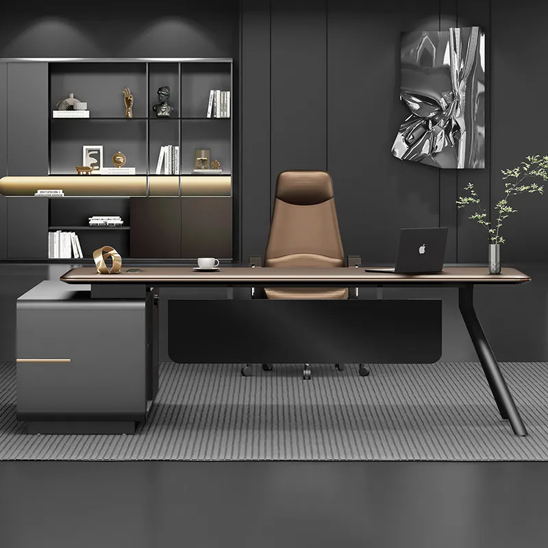 Boss desk, high-end office furniture E0 level lift supervisor manager desk