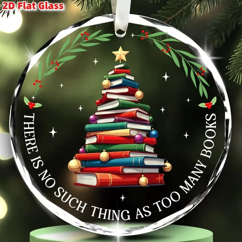 

2D самолет, милые стеклянные украшения - 8х8 см (8 см круглый) Памятные предметы на Рождество и День святого Валентина, День Благодарения, можно повесить