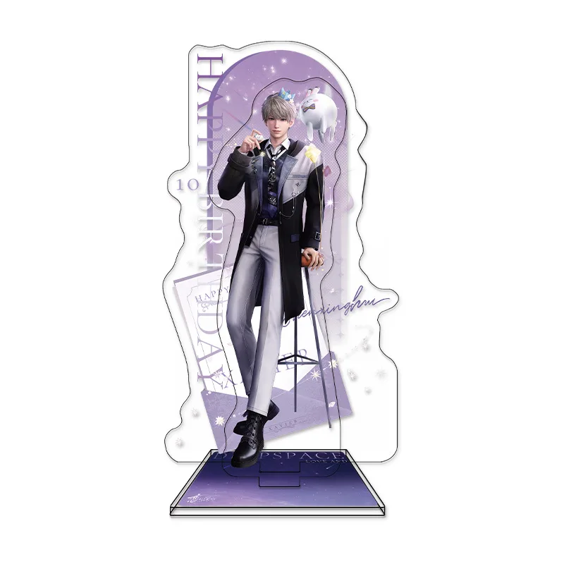 Love and Deepspace Xavier 2025 Birthday-themed Peripherals Acrylic Paper Xaviers Acrylic Stand Flowing Sand Keychain Toys Gifts