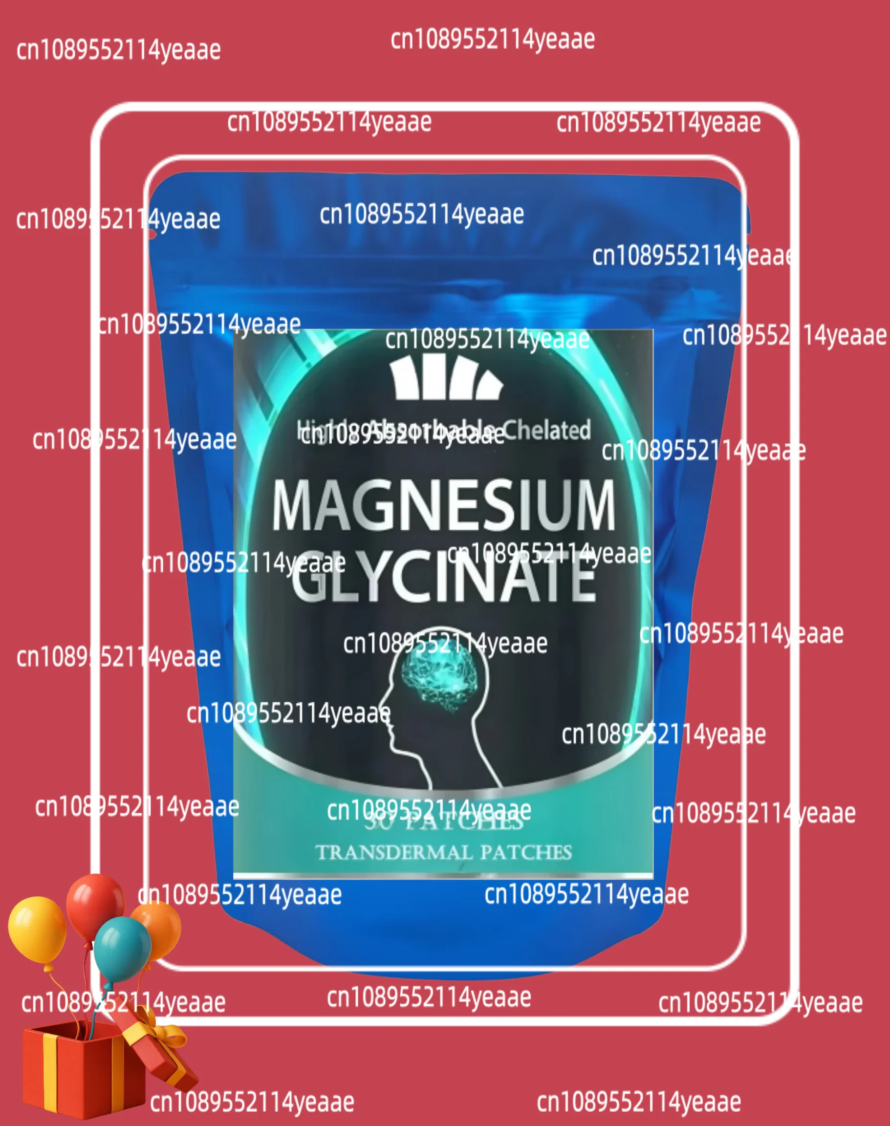 Magnesium Glycinate Transdermal Patches For Stress, Nerves, Sleep, Muscles, Metabolism 30 Patches