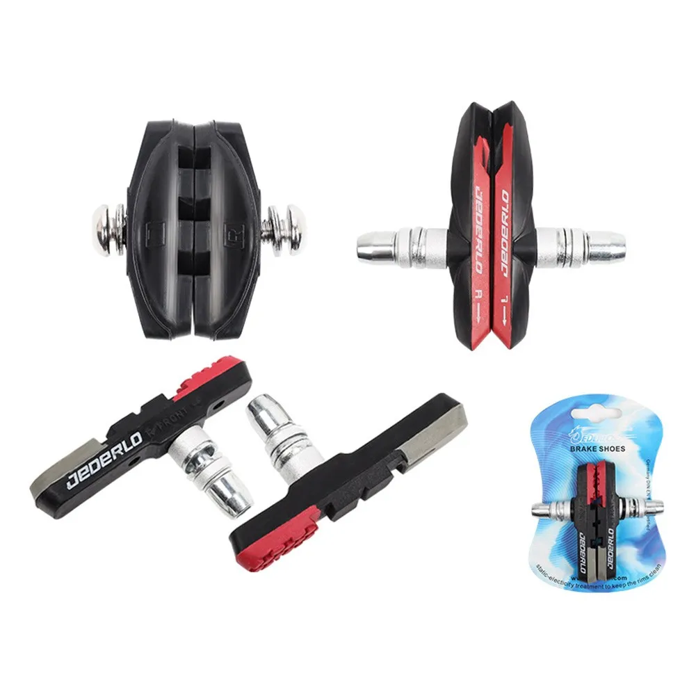 

AAAAABicycle C Brake V BrakePadsMTBRoadBike Rubber Triple Contour Brake Blocks Black Bicycle Parts Cycling Accesseries